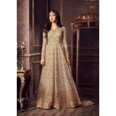 BEIGE INDIAN BRIDESMAID PARTY WEAR GOWN